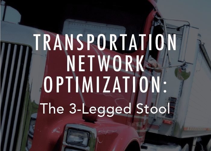 Transportation Network Optimization: The 3-Legged Stool