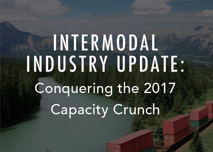 Actualización de la industria intermodal: Conquista de la escasez de capacidad en 2017