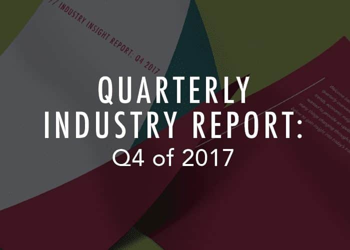 Rapport trimestriel sur l’industrie : Q4 de 2017
