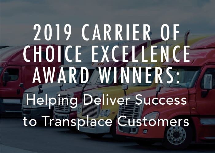 2018 Carrier Award Winners: Thank You, Carriers and Truck Drivers!
