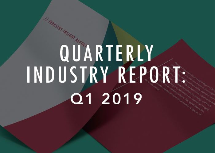 Rapport trimestriel sur l’industrie : 1er trimestre 2019