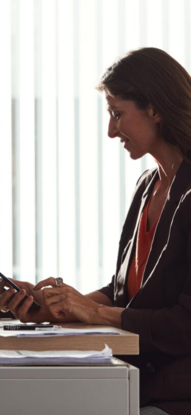 woman at desk