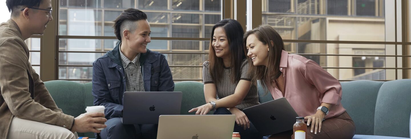 people sitting with computers