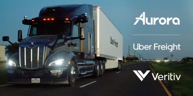 Uber Freight y Aurora amplían el piloto en Texas con Veritiv