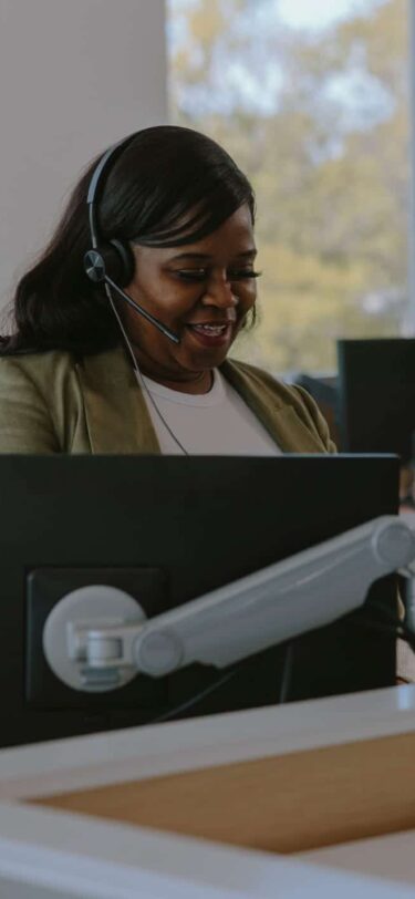 woman talking on phone