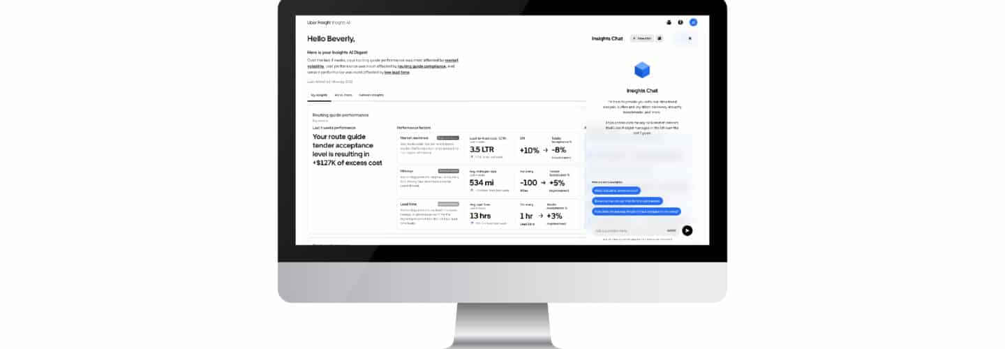 Uber Freight Insights AI : la puissance de l’IA générative au service des chargeurs d’entreprise