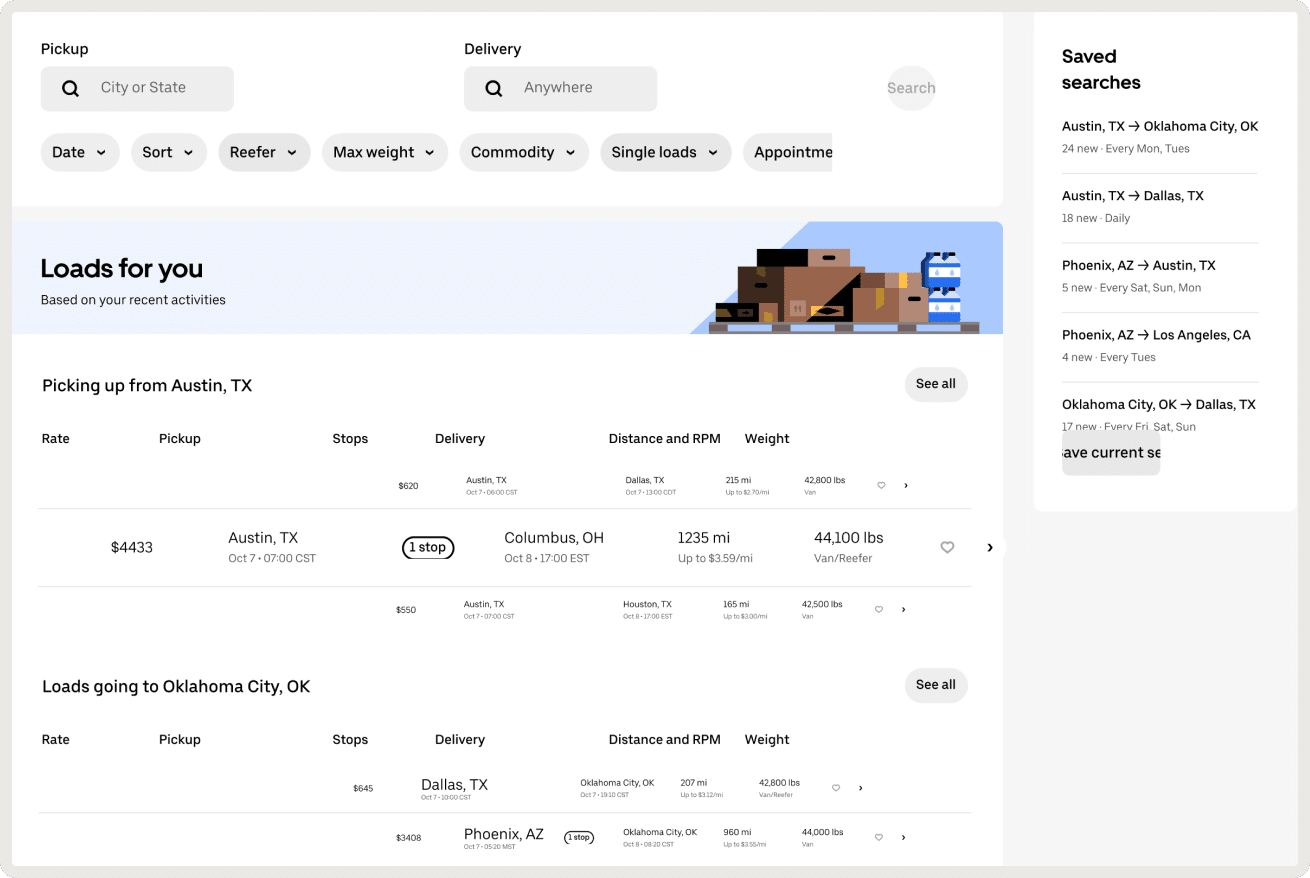 screen grab of shipping software